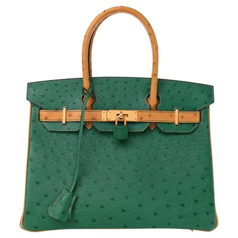 hermes birkin green ostrich|hermes birkin ostrich price.